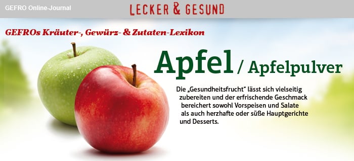 Apfel/Apfelpulver: Alle Infos & Tipps | GEFRO