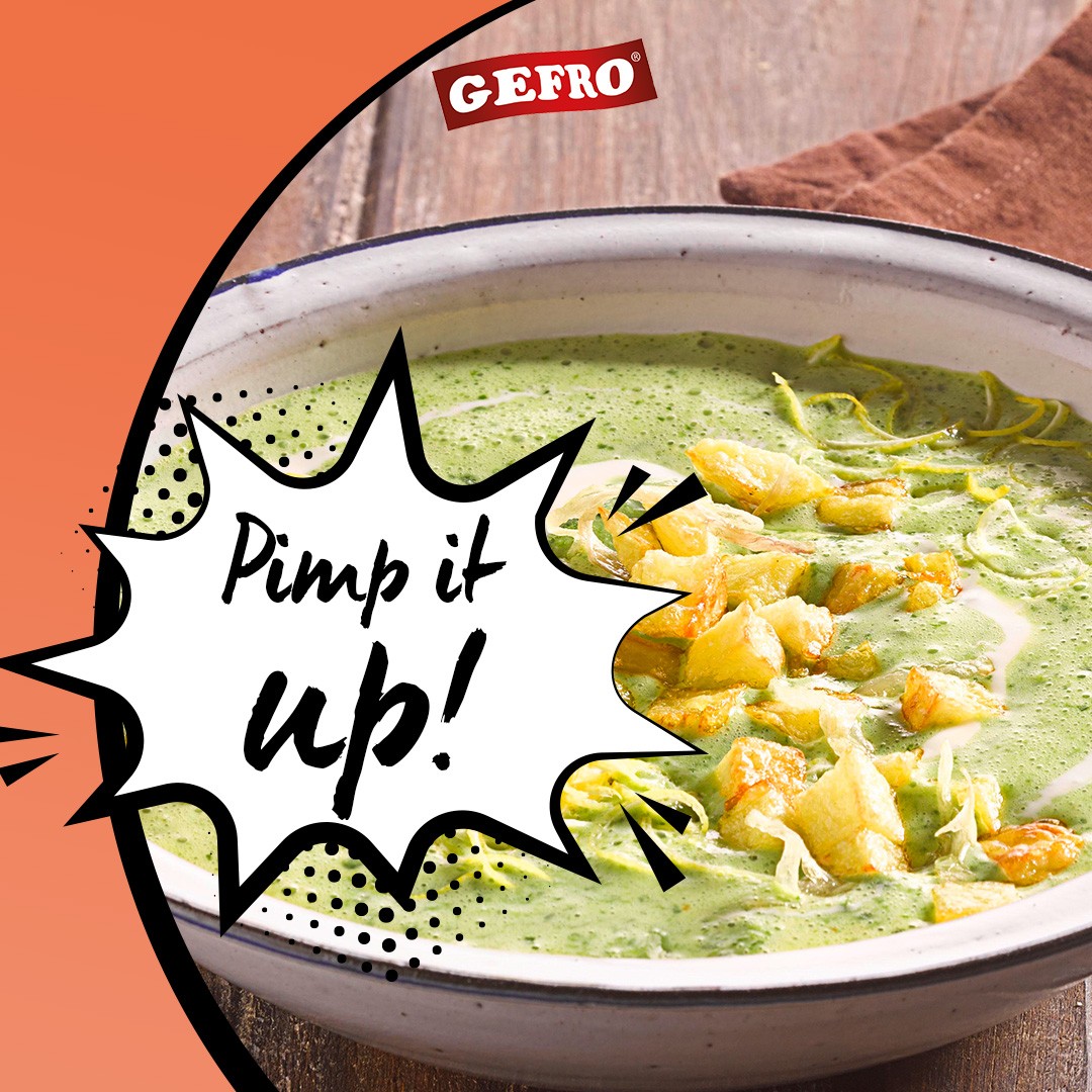 Deine Suppe ist dir zu langweilig? 🥱 Dann probier doch unseren Pimp-it-up-Tipp aus: Gekochte Kartoffeln würfeln und in Öl knusprig anrösten. Wenn sie schön #crunchy sind, einfach nach Geschmack würzen und über die Suppe streuen. Des schmeggt richtig guat! 😎 In unserer Bio findet ihr das passende Rezept dazu.