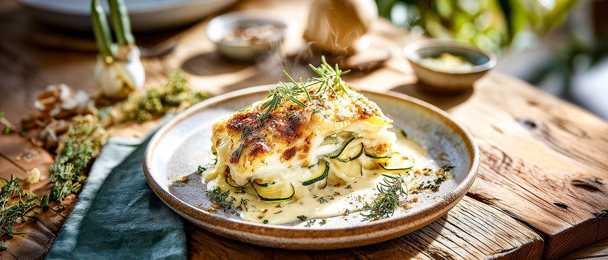 Zander-Kartoffelgratin