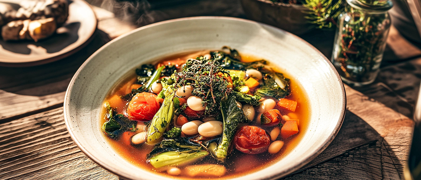 Italienische Kichererbsensuppe