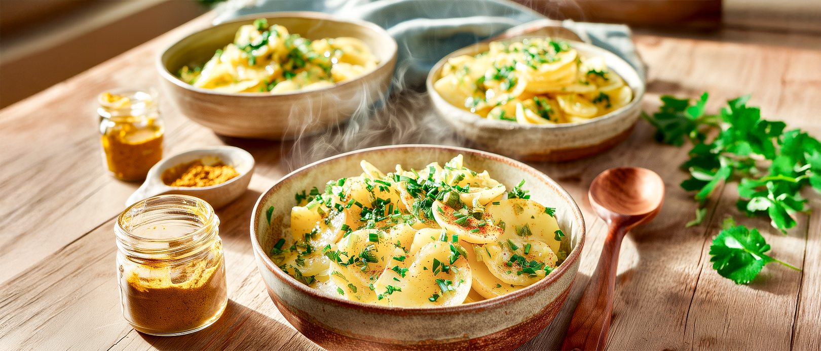 Oma Margret's Kartoffelsalat mit Curry