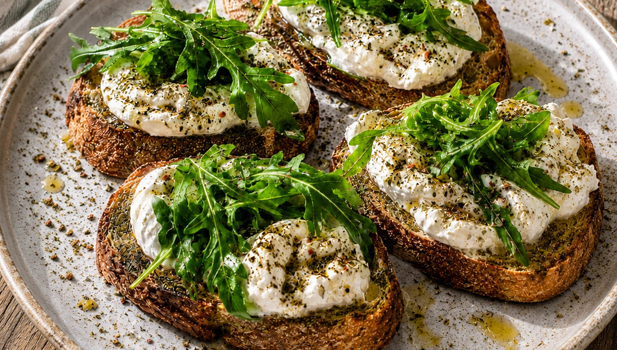 Burrata-Rucola-Brot mit Bella Italia