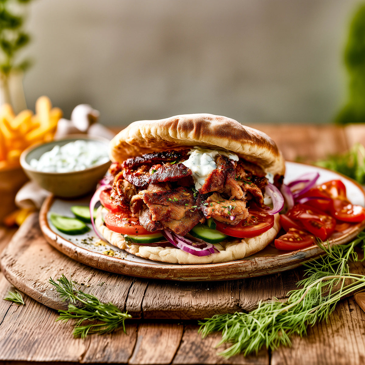 Hausgemachter Gyros-Döner