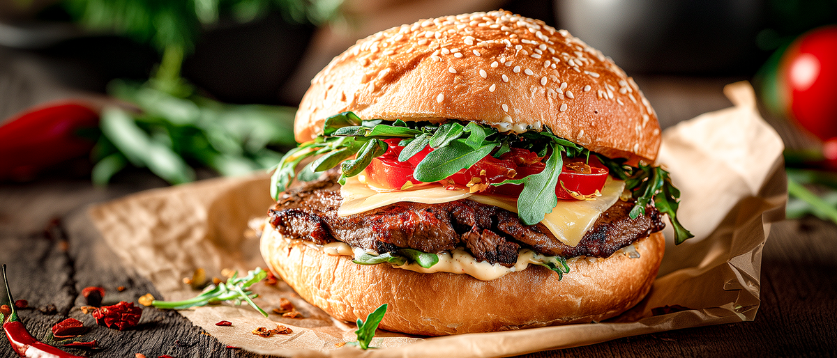 Pikanter Steakburger