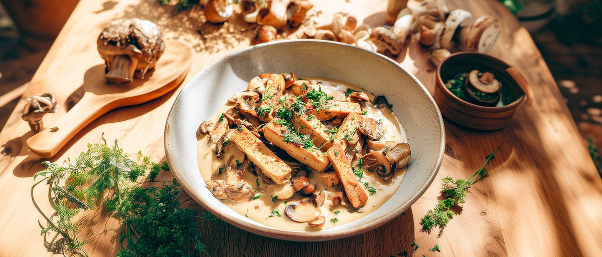 Tofu-Pilz-Stroganoff
