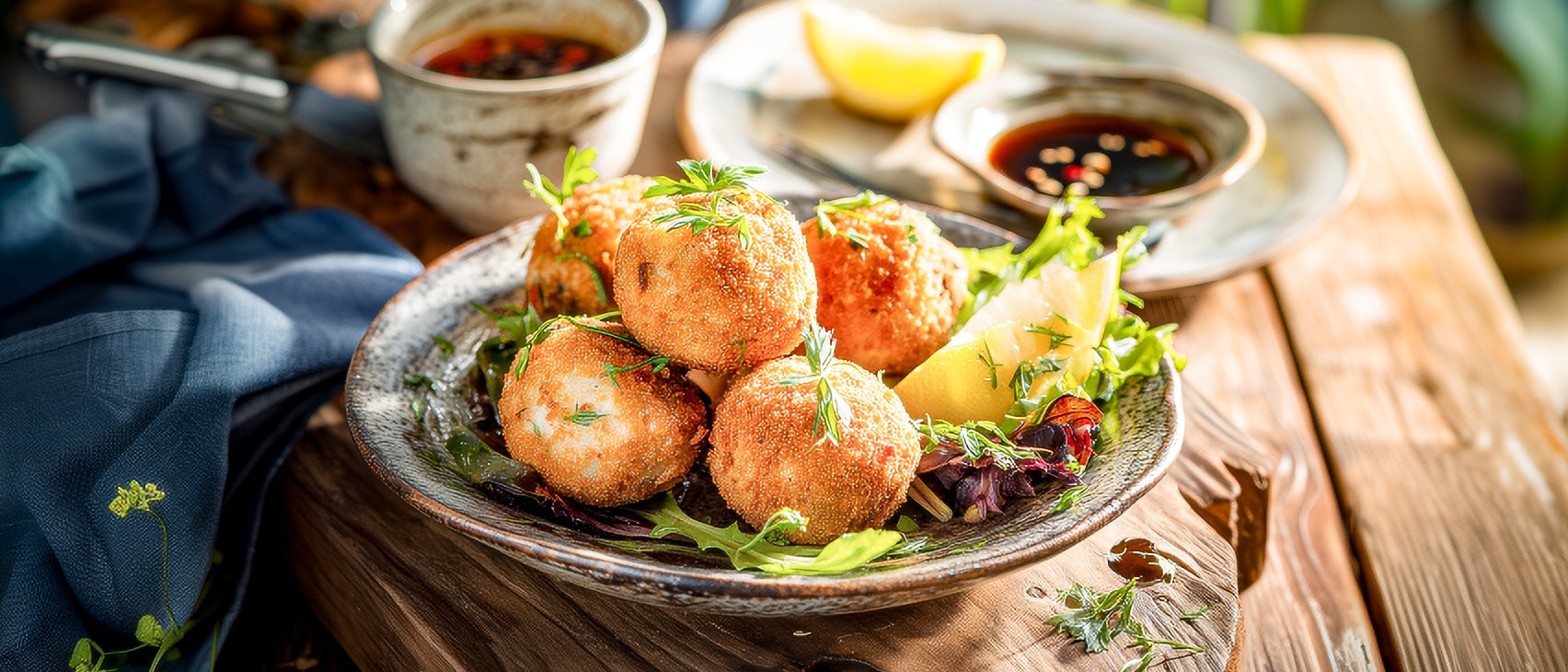 Frittierte Bällchen