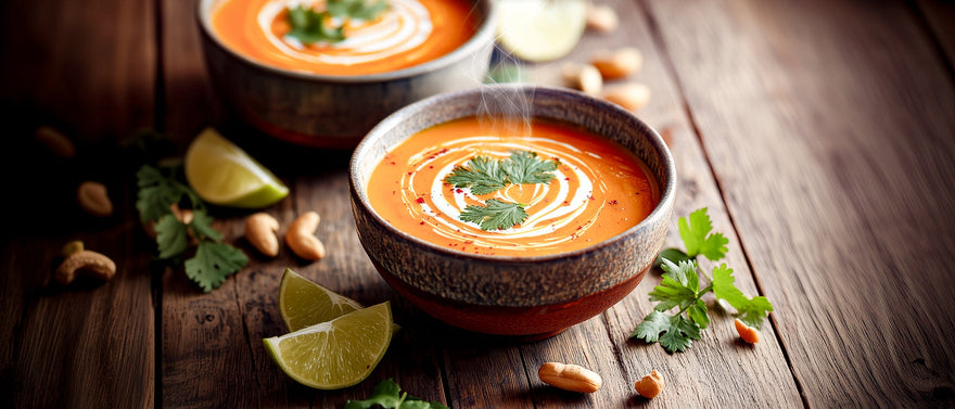 Karotten-Currysuppe mit Koriander