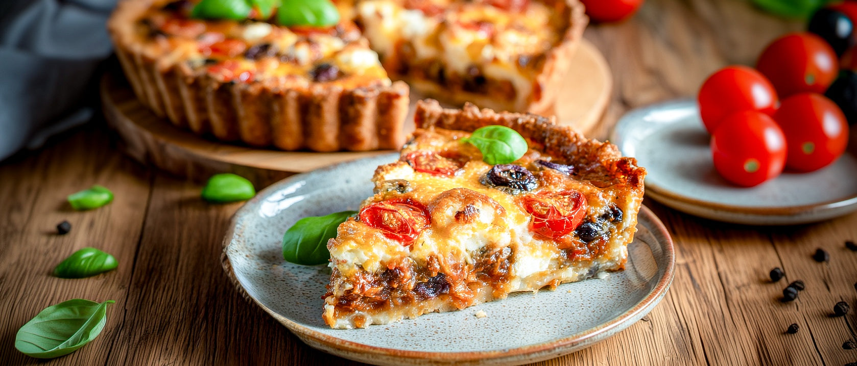 Quiche "Bolognese" mit Fetakäse
