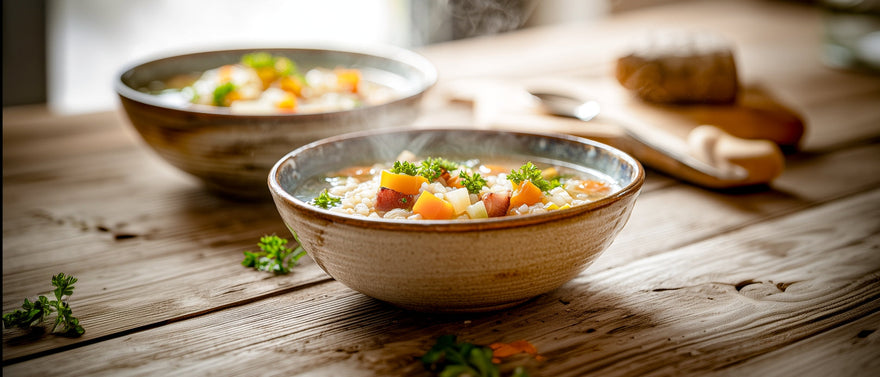 Gerstelsuppe Alpen-Style mit Wurzelgemüse