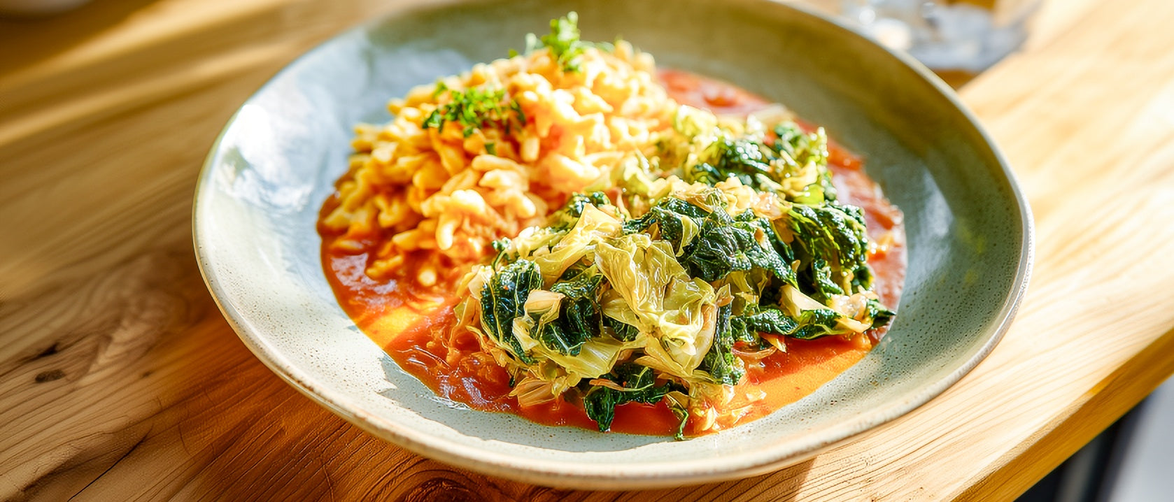 Wirsing mit Spätzle
