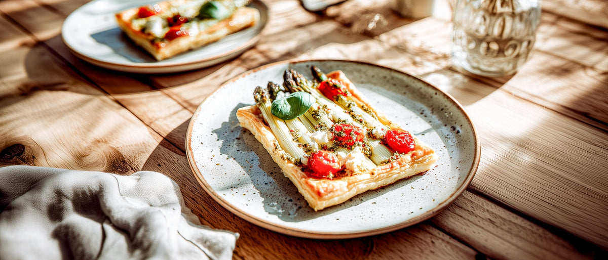 Spargel-Tartes mit GEFRO Pesto Rosso