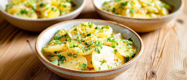 Süddeutscher Kartoffelsalat mit Brühe