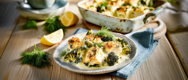 Seelachs-Brokkoli-Gratin