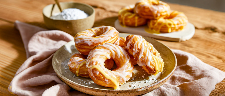Fastnachtskringel mit Eierlikörglasur