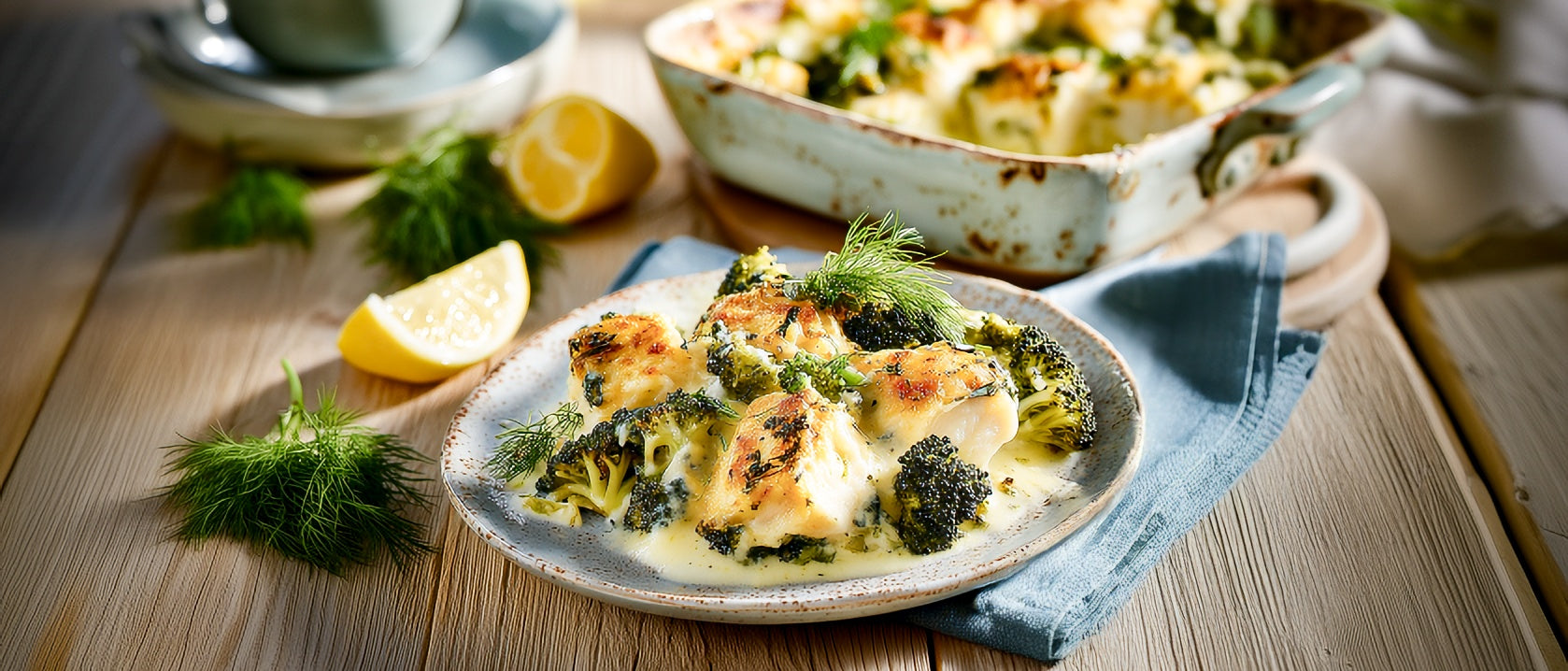 Seelachs-Brokkoli-Gratin