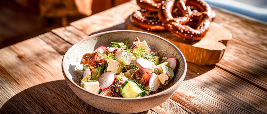 Winterlicher Hüttensalat mit Bergkäse