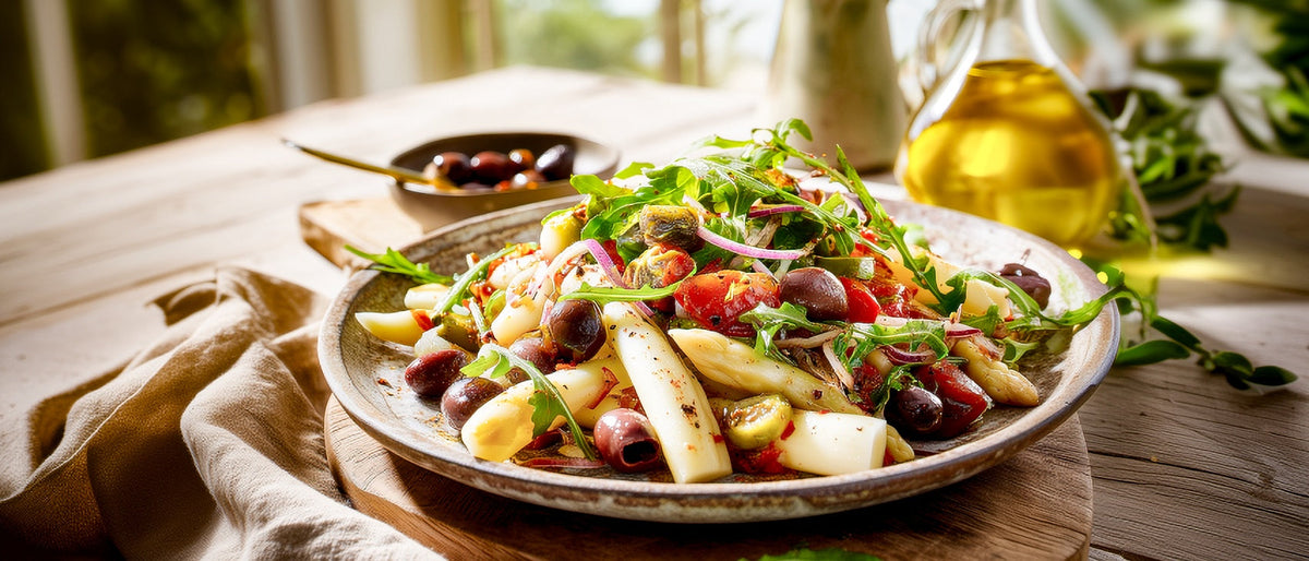 Mediterraner Spargelsalat