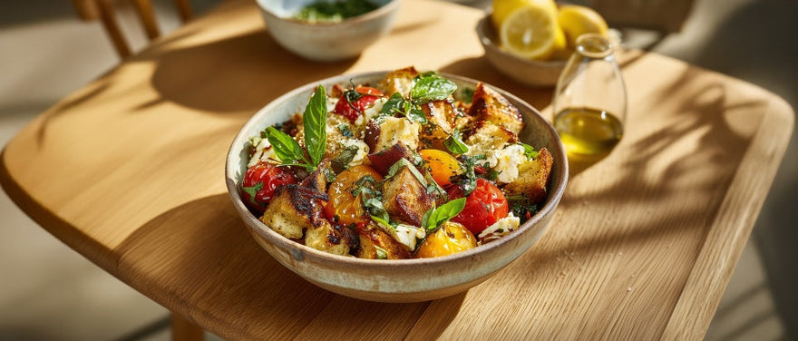 Brotsalat mit Feta
