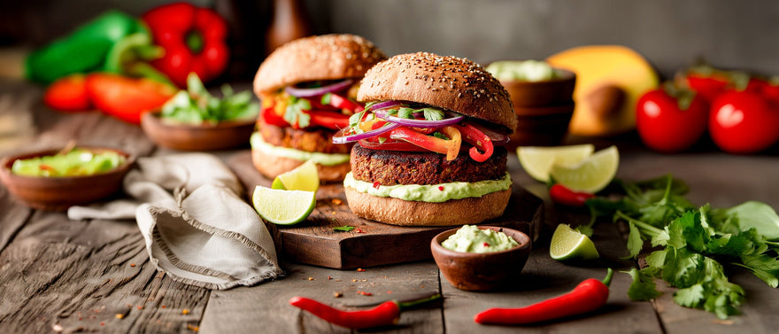 Veganer Mexiko-Burger