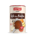 Dose GEFRO Klassik Soße zu Braten, Würzmischung für braune Bratensoße mit Gewürzen und Gemüseabbildungen