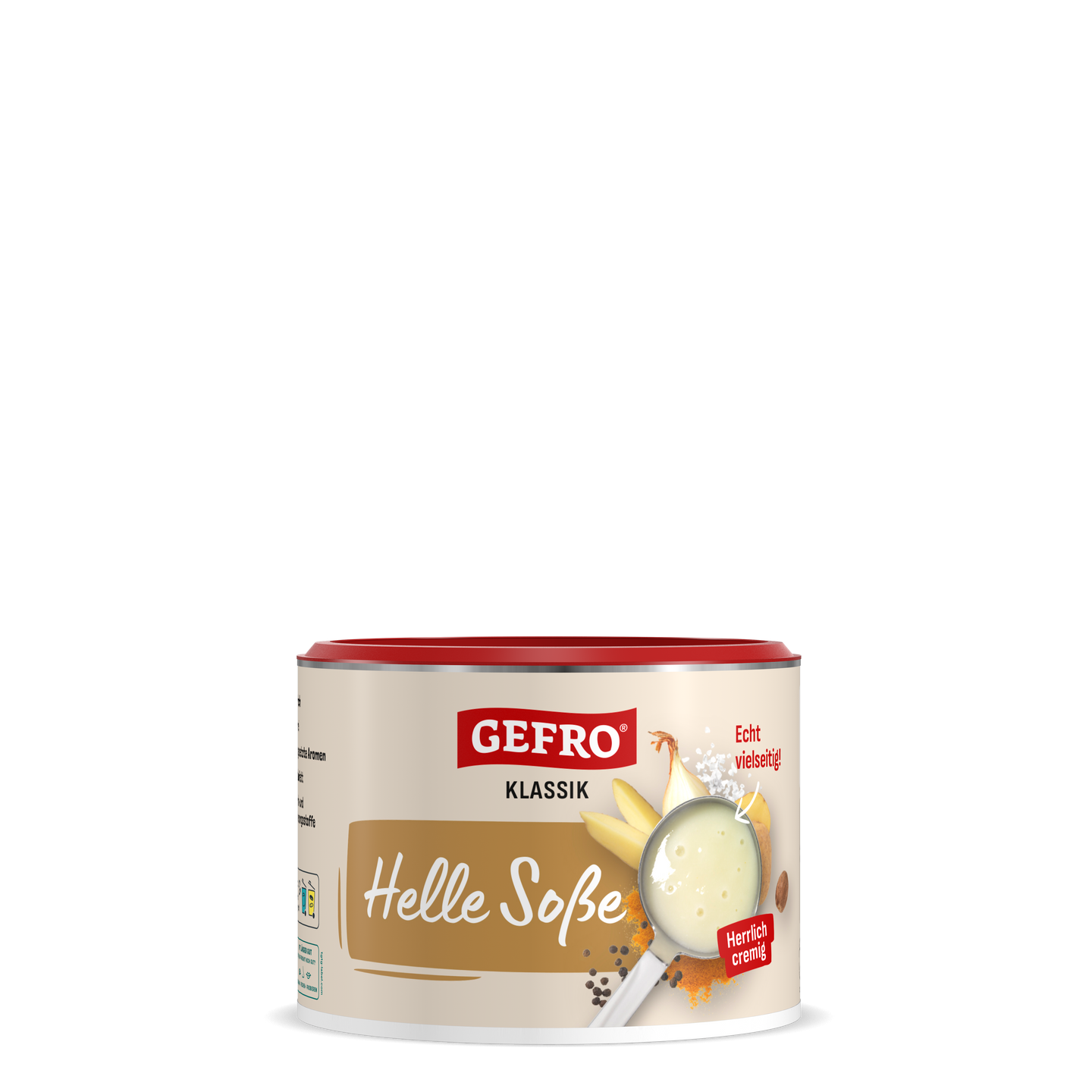 Dose GEFRO Klassik Helle Soße mit rotem Deckel, cremige helle Soße zum Würzen und Verfeinern von Gerichten