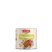 Dose GEFRO Klassik Fleischwürze mit Gewürzmischung auf heller Verpackung, vielseitig zum Würzen von Fleischgerichten