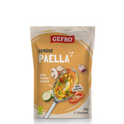 GEFRO Gemüse Paella im Standbeutel, 280 g für 2–3 Portionen, vegan, ohne Zuckerzusatz, mit Gemüsemotiv auf der Packung