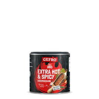 Dose mit GEFRO BBQ Extra Hot & Spicy Würzmischung, feurig-würzig für Grillen, Rub und Marinade.