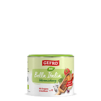 Dose Gefro Bio Bella Italia Würzmischung mit Oregano und Basilikum, typisch mediterrane Gewürzmischung