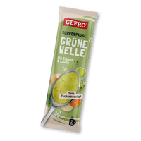 GEFRO Suppenpause Grüne Welle, Portionsbeutel mit Erbsen-Lauch-Suppe, ohne Zuckerzusatz, 2 Minuten Zubereitung