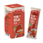 GEFRO Suppenpause Tom Soja als Packung mit Einzelbeutel, fruchtig-tomatige Suppe ohne Zuckerzusatz.
