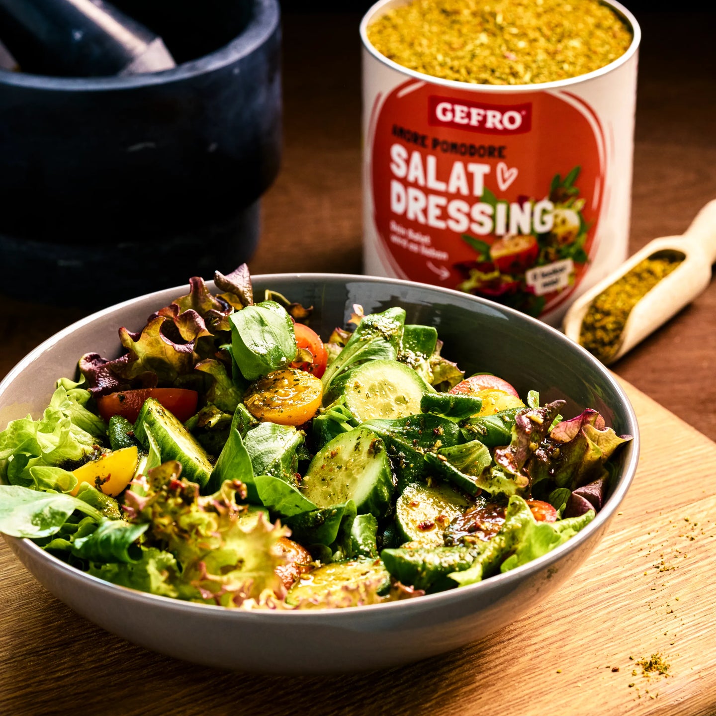 Italienisches Salatdressing Amore Pomodore mit Tomaten