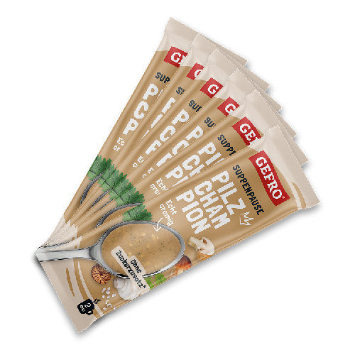 Gratis 6er Set Pilz-Champion Suppenpausen
