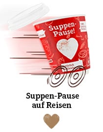 Suppen-Pause auf Reisen