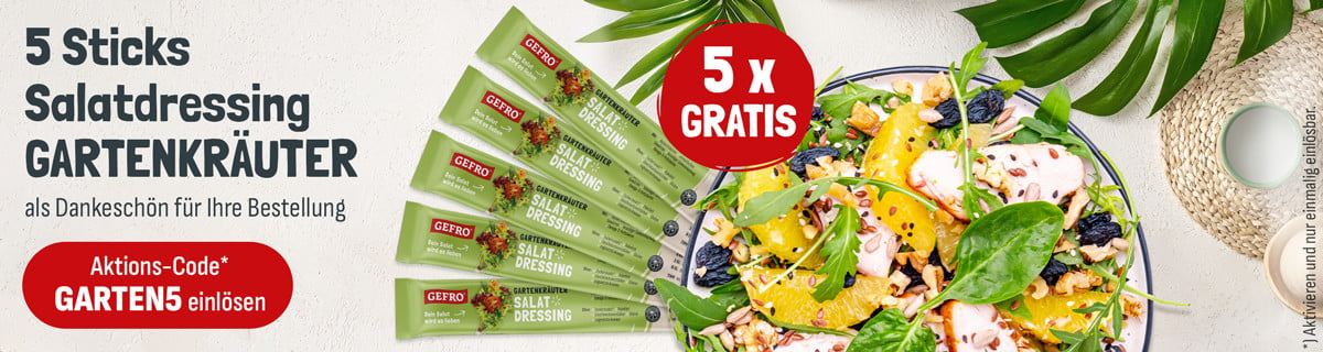 5 Sticks Salatdressing Gartenkräuter