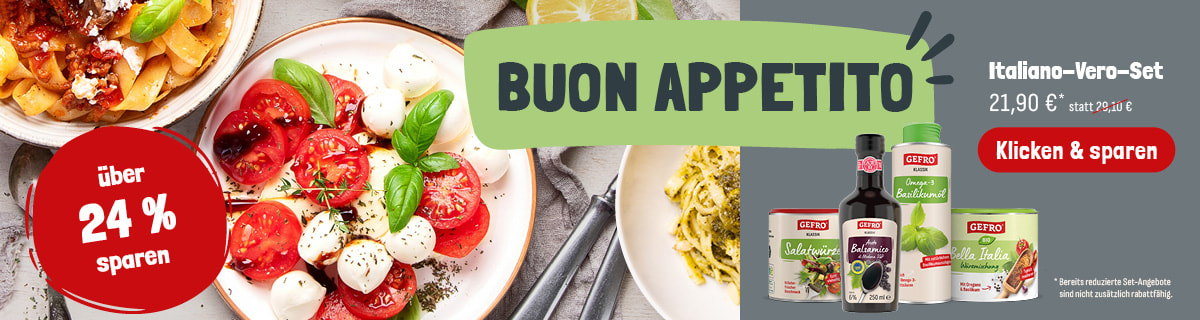 Jetzt das Italiano Vero Set sichern und 24% Sparen 