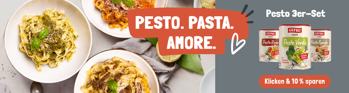 Gemischtes 3er Pesto Set jetzt sichern und 10% sparen