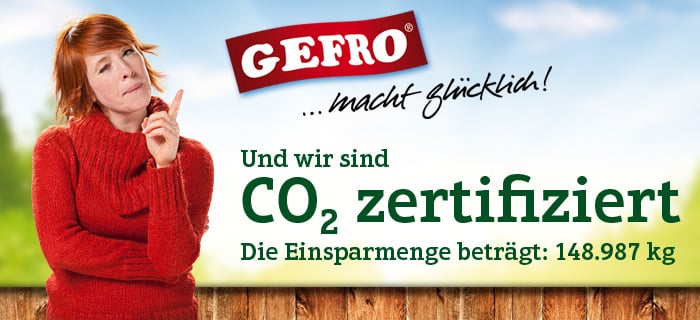 GEFRO ist CO2 zertifiziert