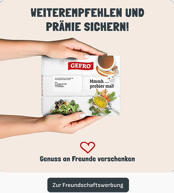 Freunde werben und Genuss verschenken