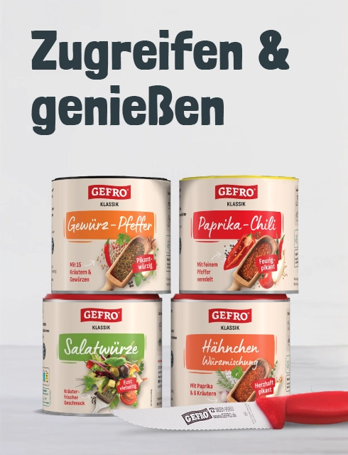 GEFRO Angebote - verschiedene Sets zum Vorteilspreis