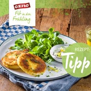 Sellerieschnitzel mit Feldsalat und Zitronenremoulade