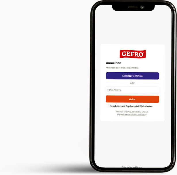 Sicherer Login bei GEFRO