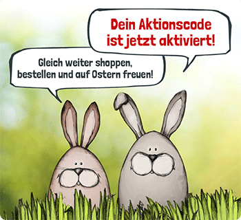 Dein Aktionscode ist jetzt aktiviert!Dein Aktionscode ist jetzt aktiviert! Würzige Osern! Gleich weiter shoppen, bestellen und auf Ostern freuen!