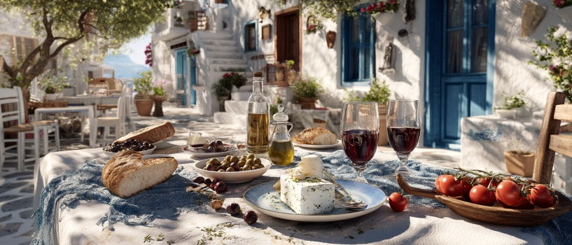 Ein Oliven Baum mit grünen Oliven angestrahlt vom Sonnenlicht
