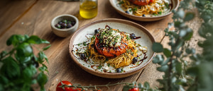 Grilltomate mit Ziegenkäse und Gewürz-Pfeffer