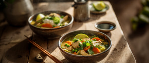 Asiatischer Hühner-Gemüsetopf