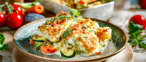 Zander-Kartoffelgratin