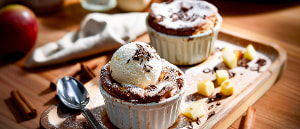 Bratapfel-Souffl&eacute;