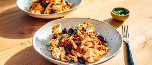 Bandnudeln mit ger&ouml;stetem Blumenkohl und GEFRO Pesto Rosso