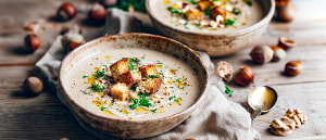 Edelpilz-Maronen-Cremesuppe